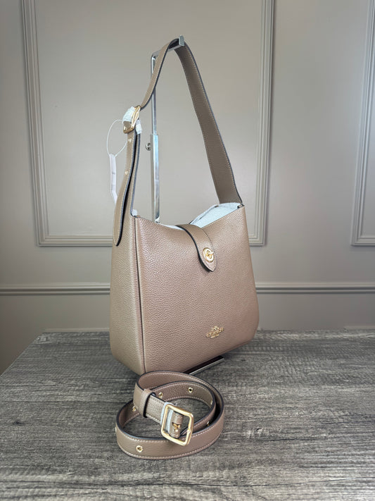 Bolsa Coach Hadley convertible cafe dark stone