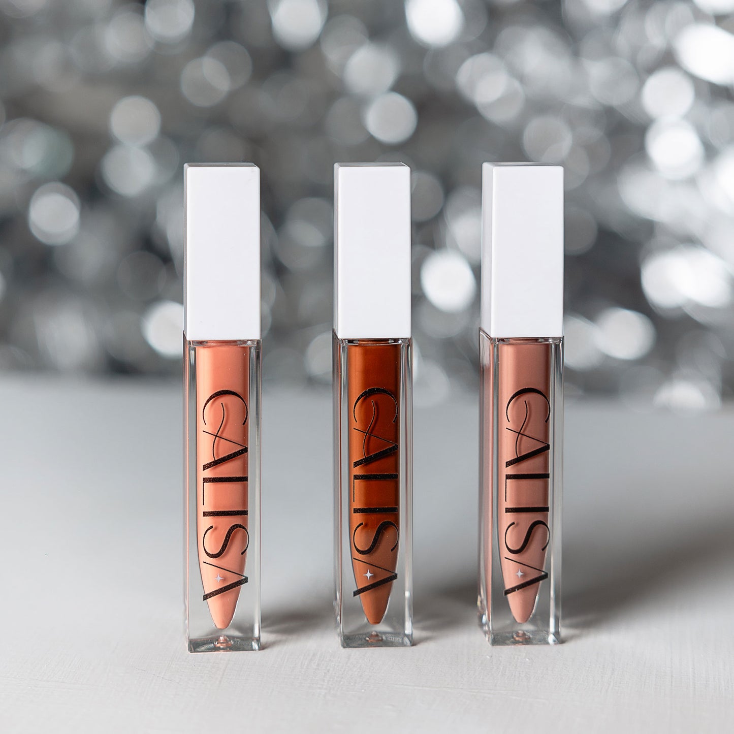 Lip trio set Calisa overnight, skin y solar gloss