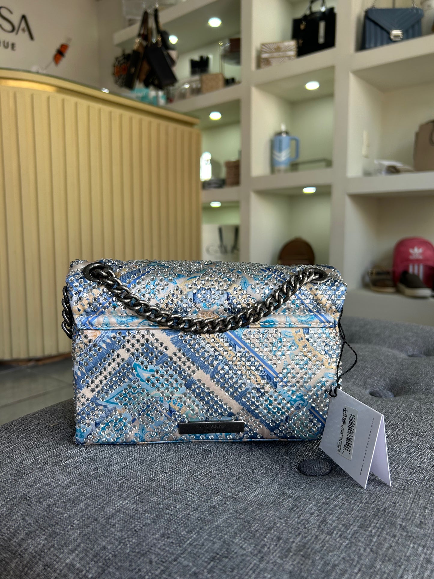 Bolsa Kurt geiger azul brillos