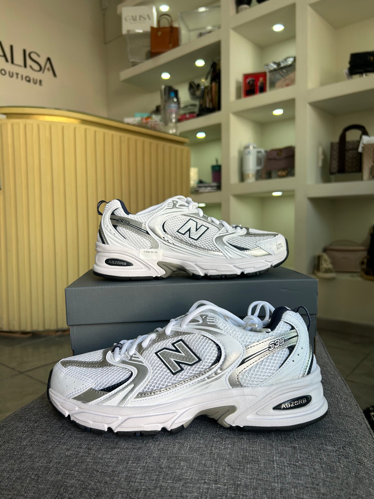 Teni New balance 530 blanco con azul