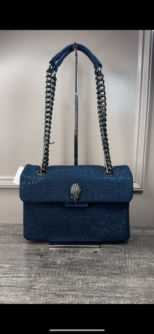 Bolsa Kurt Geiger azul mezclilla brillos