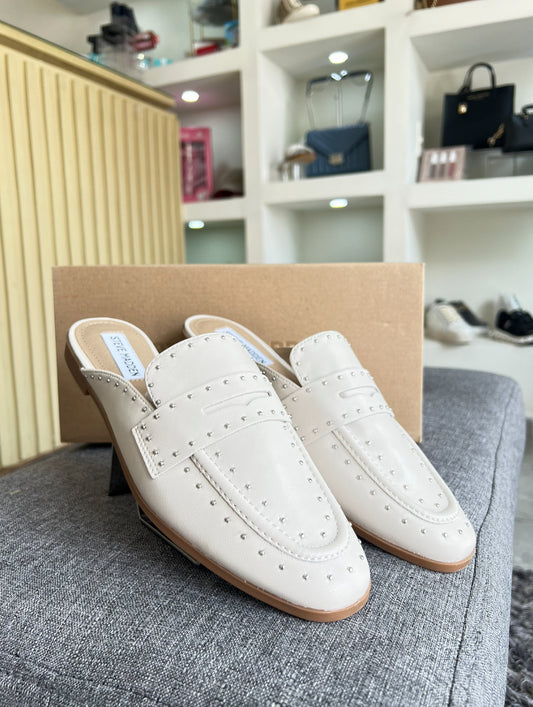Slide Steve Madden beige con estoperoles