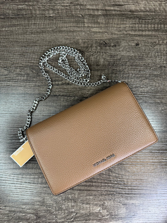 Crossbody Michael Kors cafe cadena plateada