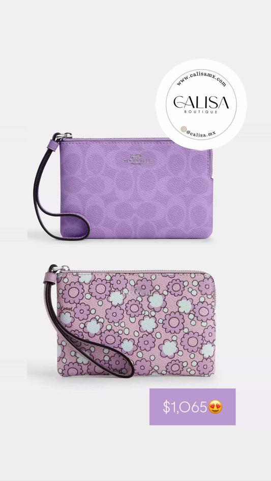COACH Corner Zip Wristlet