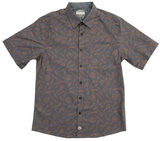 VOX MACHINA WEAPONS BUTTON DOWN SHORT SLEEVE SHIRT