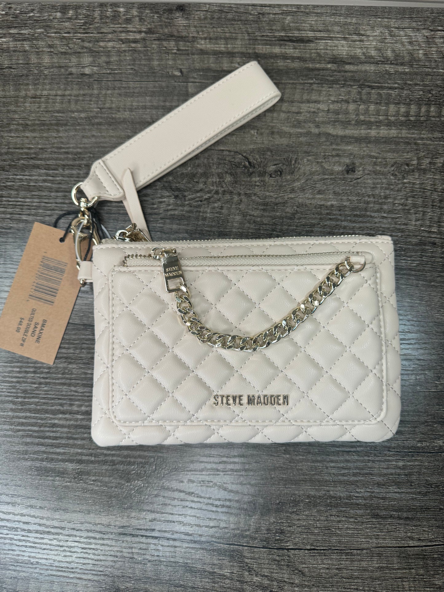 Muñequera steve madden beige