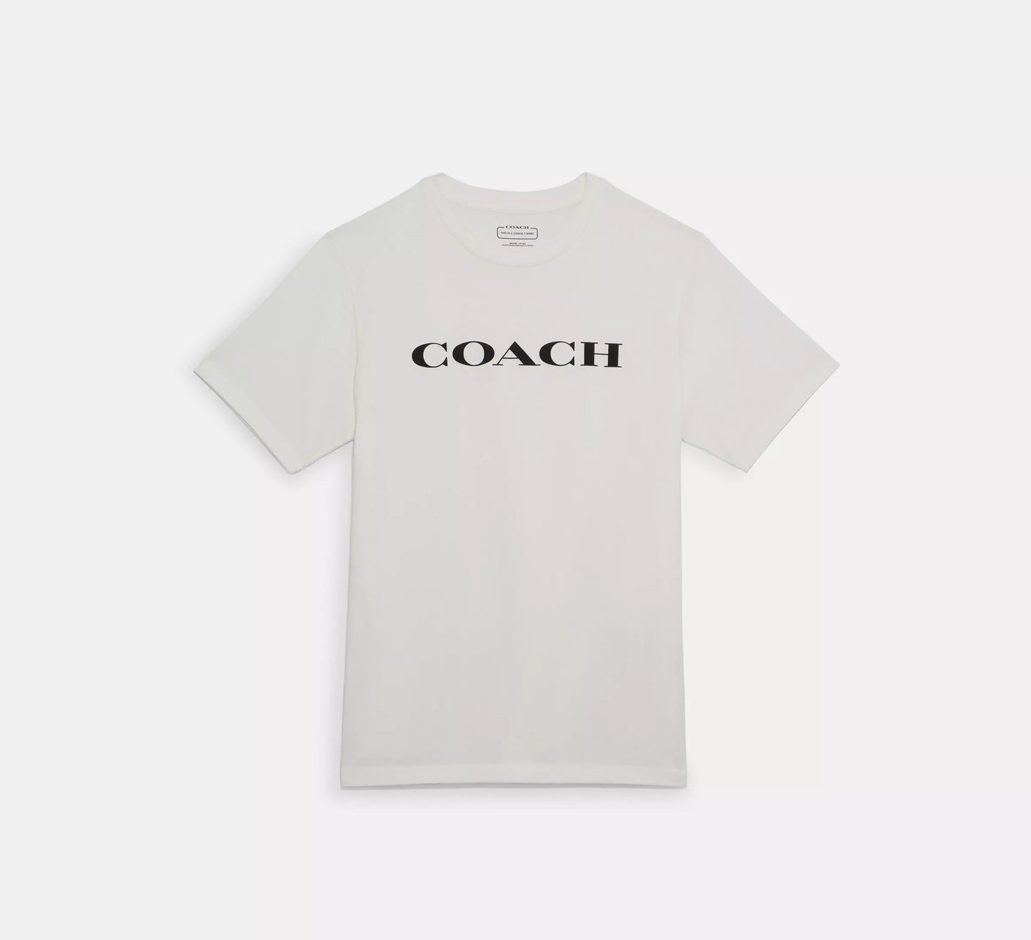 Playera blanca coach letras negras