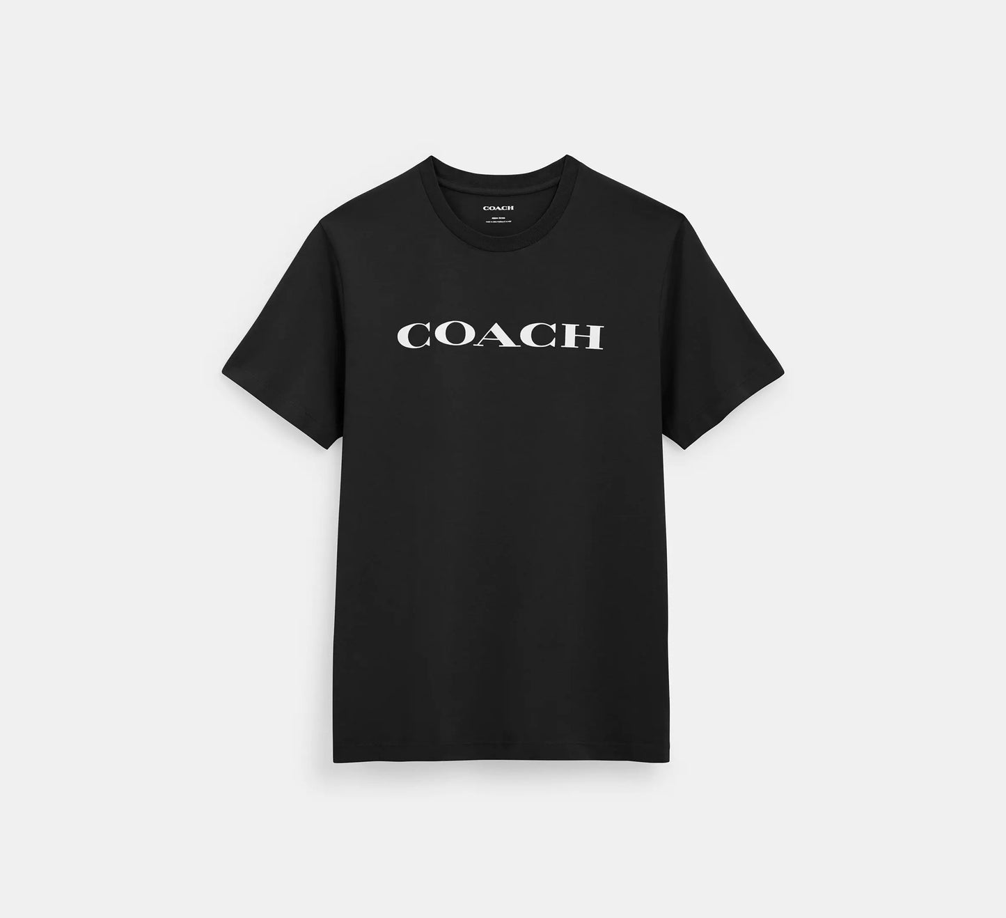 Playera Coach negra letras blancas