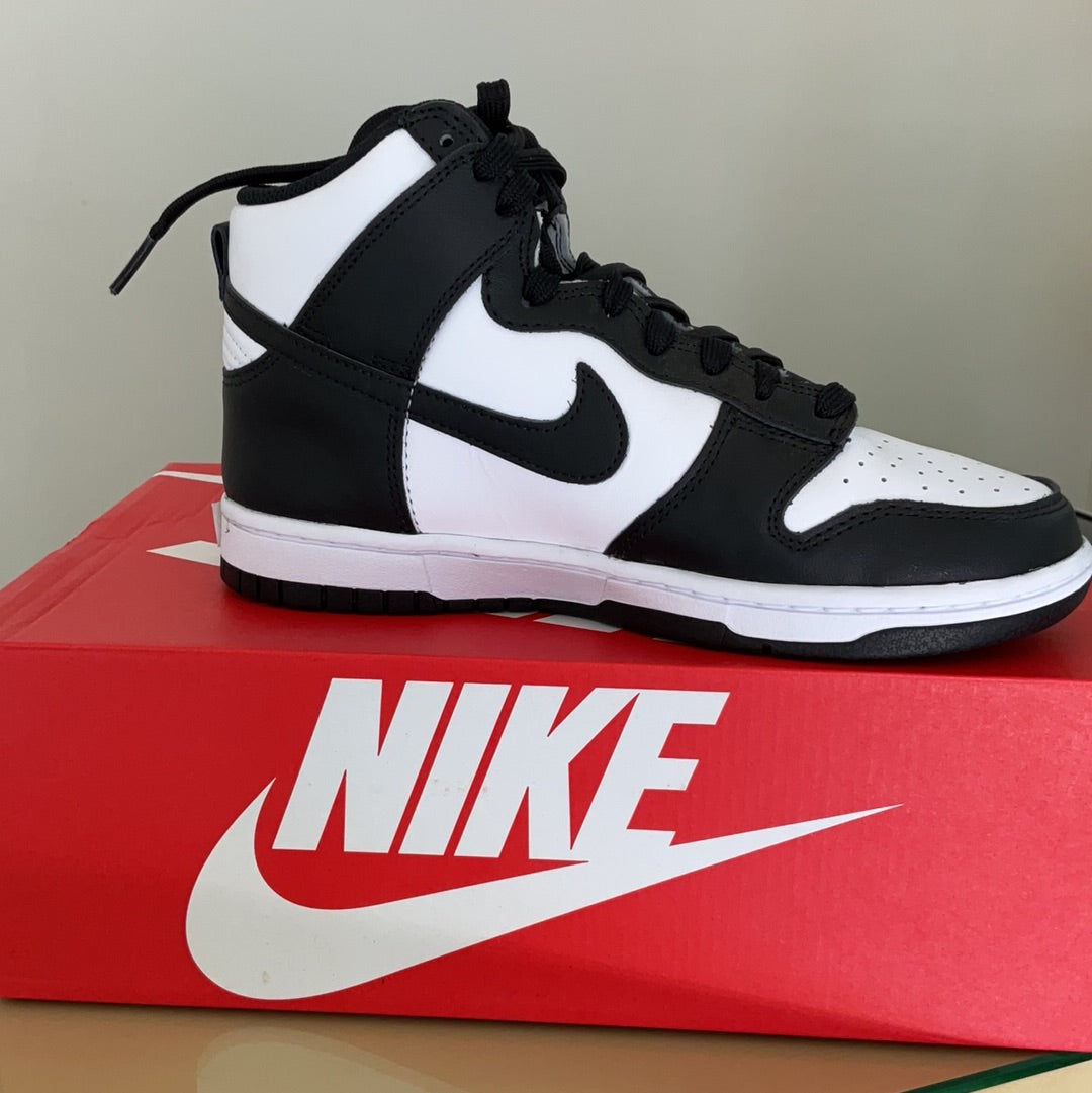 Teni nike dunk white black university